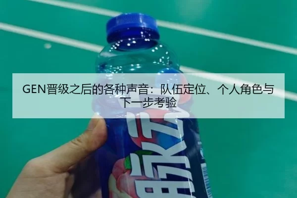 GEN晋级之后的各种声音：队伍定位、个人角色与下一步考验